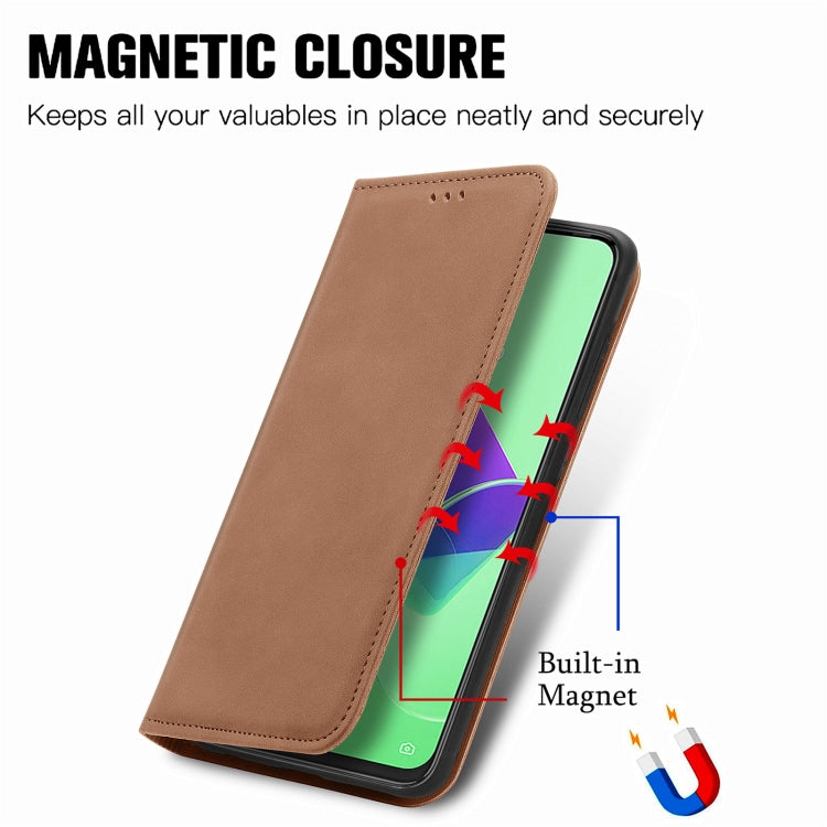 For Tecno Spark 9 Pro Retro Skin Feel Magnetic Flip Leather Phone Case