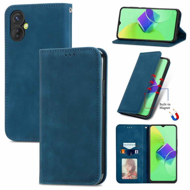 For Tecno Spark 9 Pro Retro Skin Feel Magnetic Flip Leather Phone Case