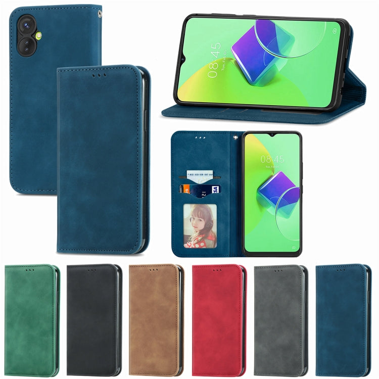 For Tecno Spark 9 Pro Retro Skin Feel Magnetic Flip Leather Phone Case