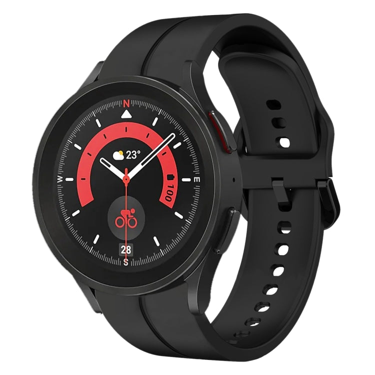 For Samsung Galaxy Watch5 Pro 45mm 20mm Loop Silicone Watch Band
