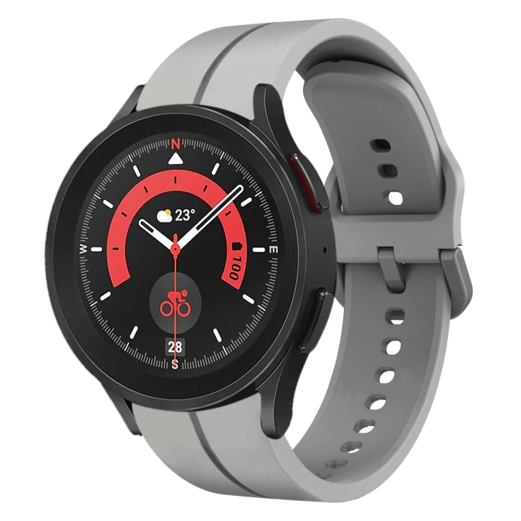 For Samsung Galaxy Watch5 Pro 45mm 20mm Loop Silicone Watch Band