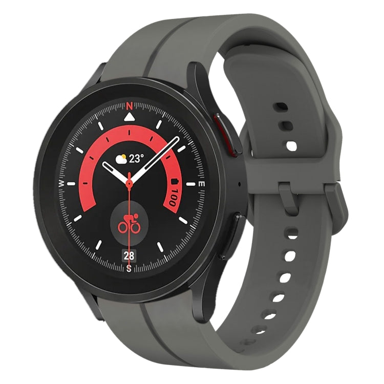 For Samsung Galaxy Watch5 Pro 45mm 20mm Loop Silicone Watch Band