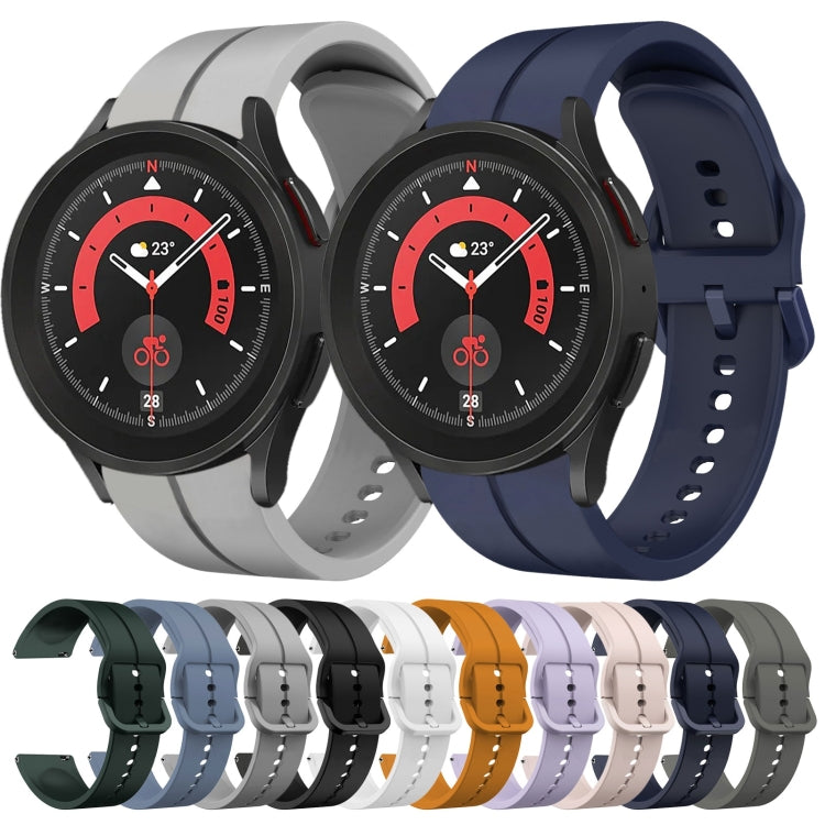 For Samsung Galaxy Watch5 Pro 45mm 20mm Loop Silicone Watch Band