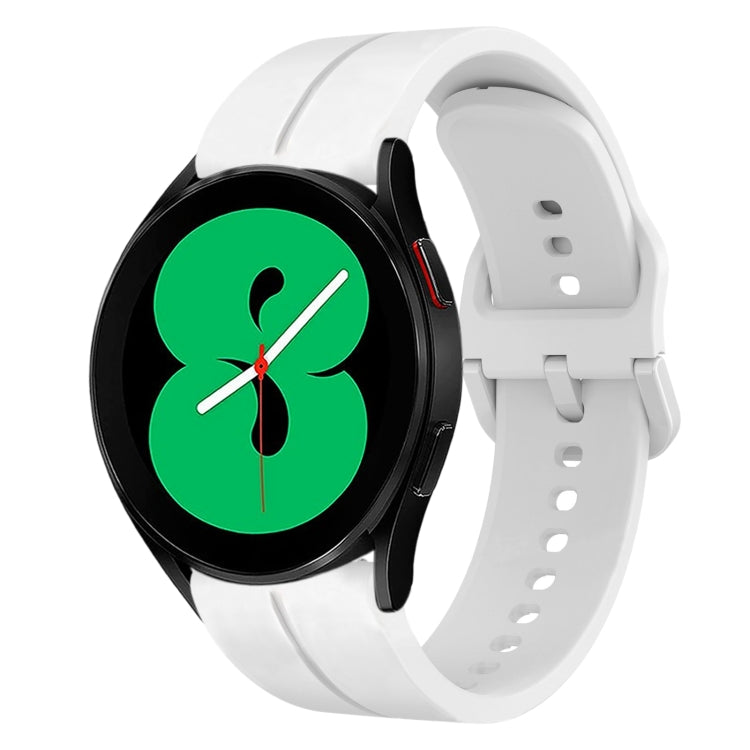 For Samsung Galaxy Watch4 44mm 20mm Loop Silicone Watch Band