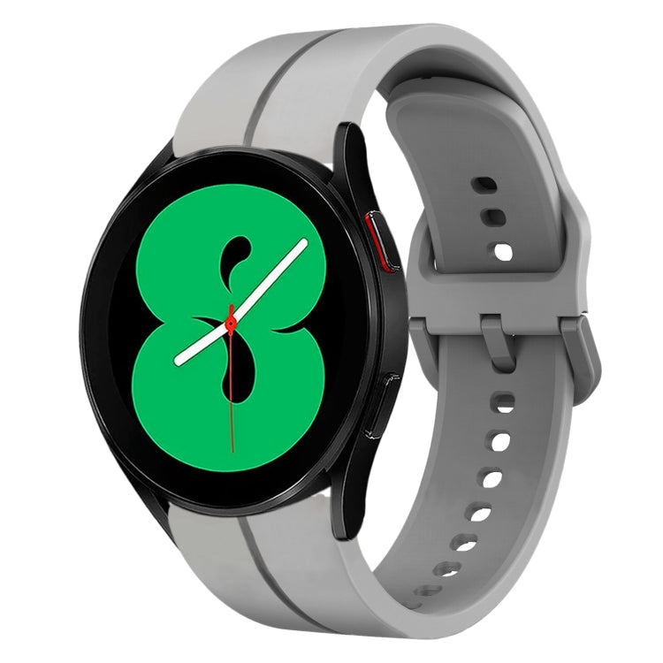 For Samsung Galaxy Watch4 44mm 20mm Loop Silicone Watch Band