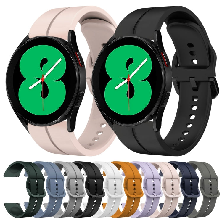 For Samsung Galaxy Watch4 44mm 20mm Loop Silicone Watch Band