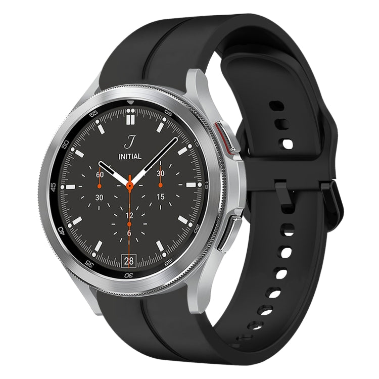 For Samsung  Galaxy Watch 4 Classic 46mm 20mm Loop Silicone Watch Band