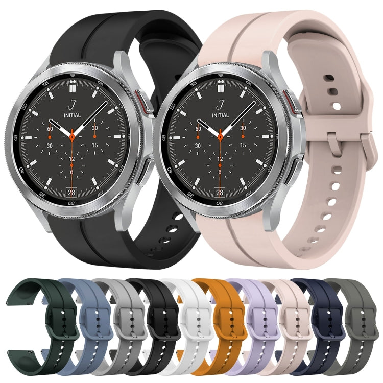 For Samsung  Galaxy Watch 4 Classic 46mm 20mm Loop Silicone Watch Band