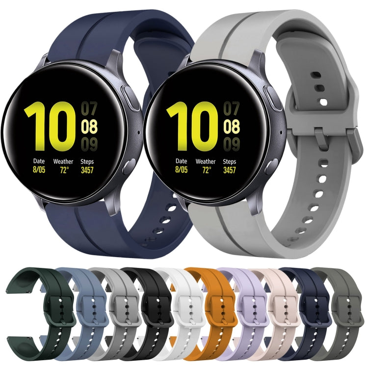 For Samsung Galaxy Watch Active 2 44mm 20mm Loop Silicone Watch Band
