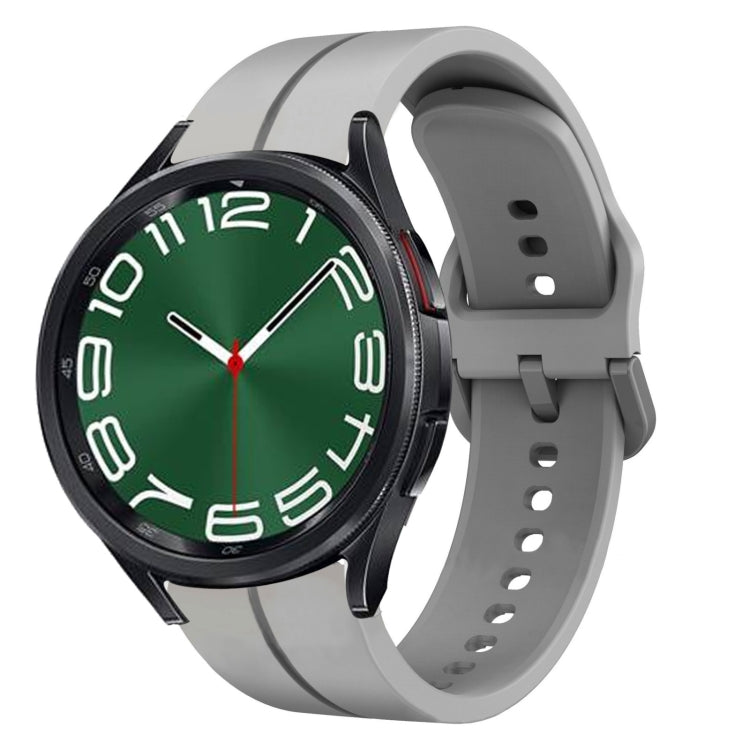 For Samsung Galaxy Watch 6 Classic 47mm 20mm Loop Silicone Watch Band