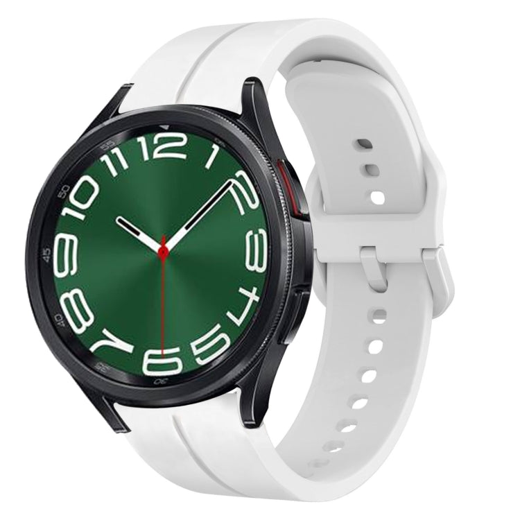 For Samsung Galaxy Watch 6 Classic 43mm 20mm Loop Silicone Watch Band