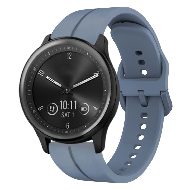 For Garmin Vivomove Sport 20mm Loop Silicone Watch Band