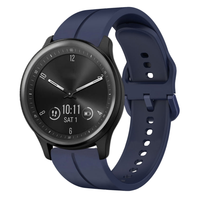 For Garmin Vivomove Sport 20mm Loop Silicone Watch Band