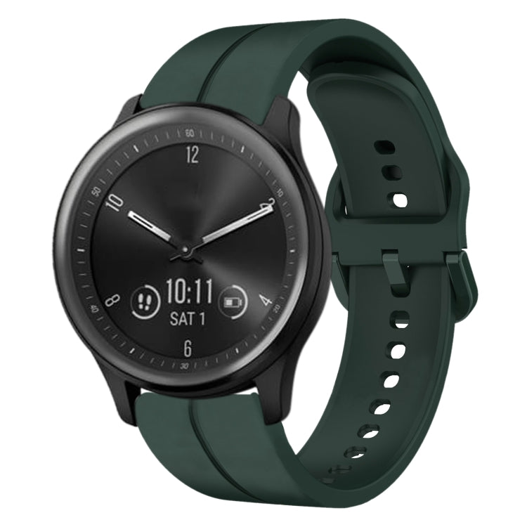 For Garmin Vivomove Sport 20mm Loop Silicone Watch Band