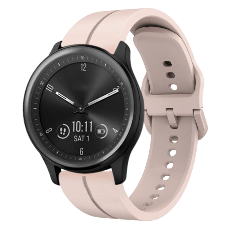 For Garmin Vivomove Sport 20mm Loop Silicone Watch Band