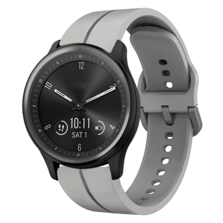 For Garmin Vivomove Sport 20mm Loop Silicone Watch Band