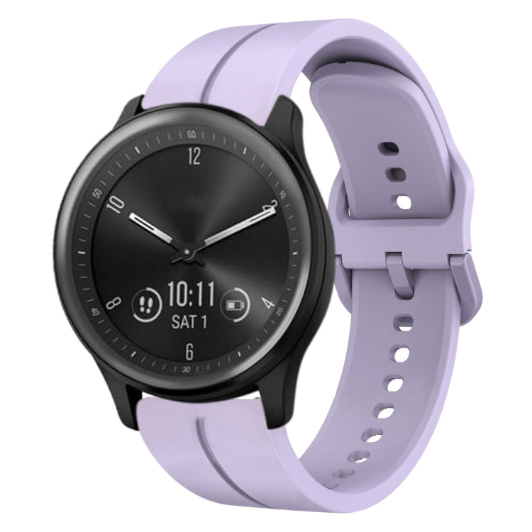For Garmin Vivomove Sport 20mm Loop Silicone Watch Band