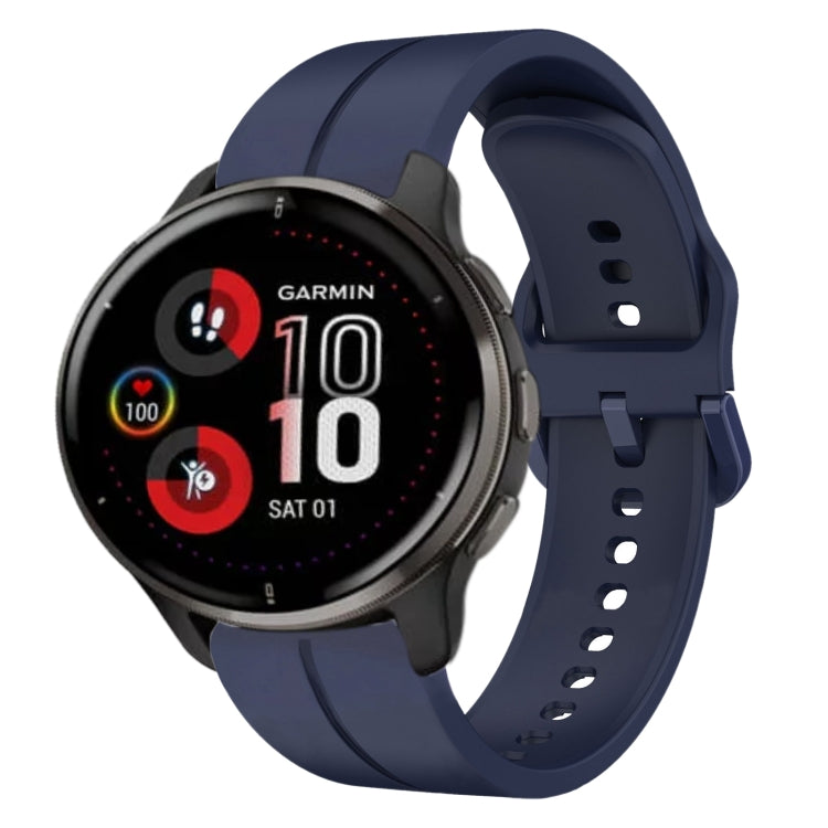 For Garmin Venu 2 Plus 20mm Loop Silicone Watch Band