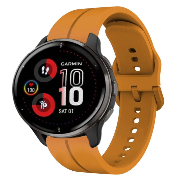 For Garmin Venu 2 Plus 20mm Loop Silicone Watch Band