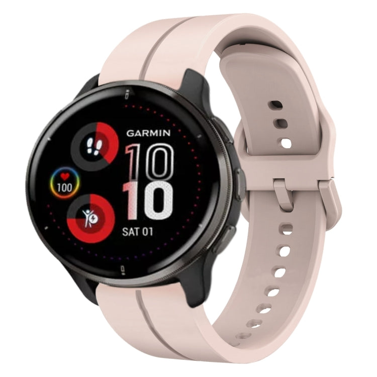 For Garmin Venu 2 Plus 20mm Loop Silicone Watch Band