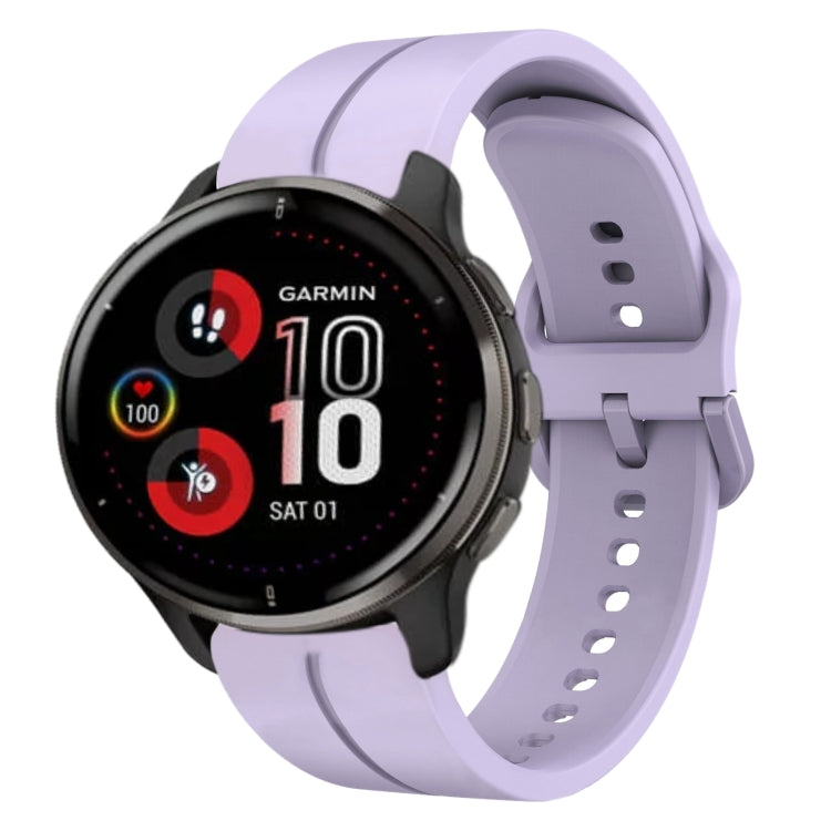 For Garmin Venu 2 Plus 20mm Loop Silicone Watch Band