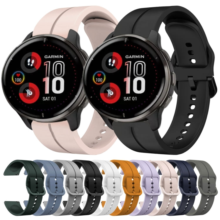 For Garmin Venu 2 Plus 20mm Loop Silicone Watch Band