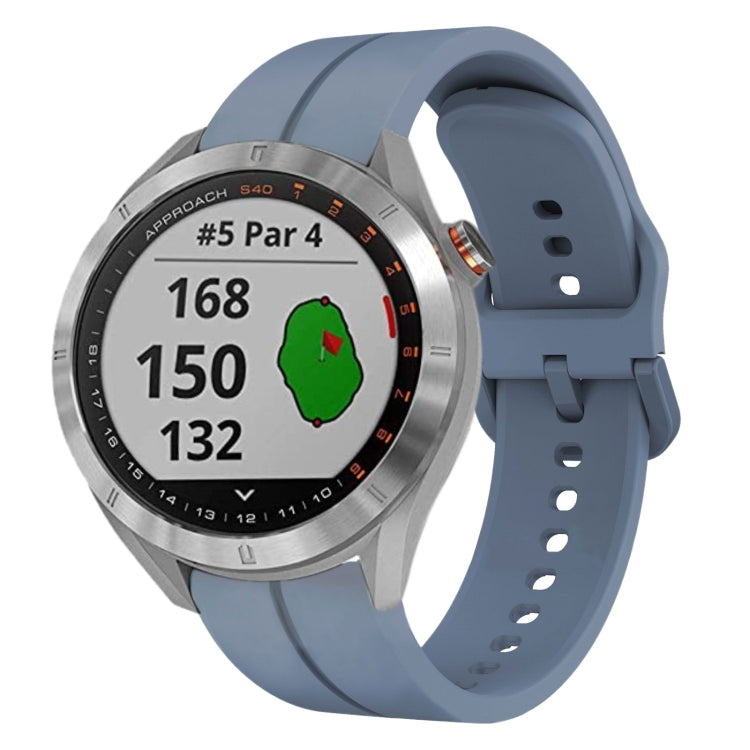 For Garmin Approach S40 20mm Loop Silicone Watch Band