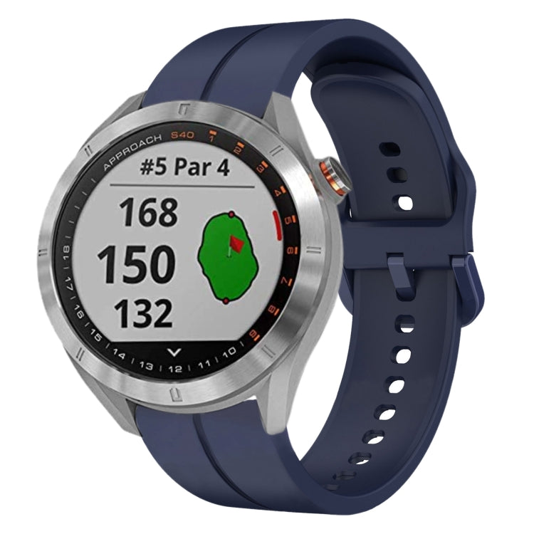 For Garmin Approach S40 20mm Loop Silicone Watch Band