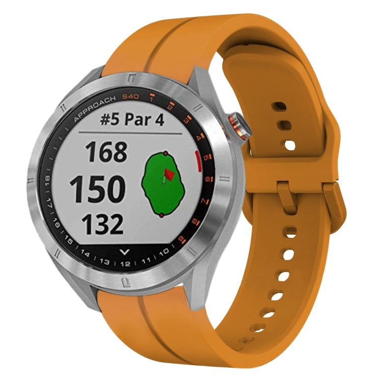For Garmin Approach S40 20mm Loop Silicone Watch Band