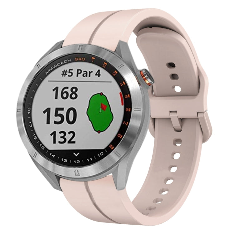 For Garmin Approach S40 20mm Loop Silicone Watch Band