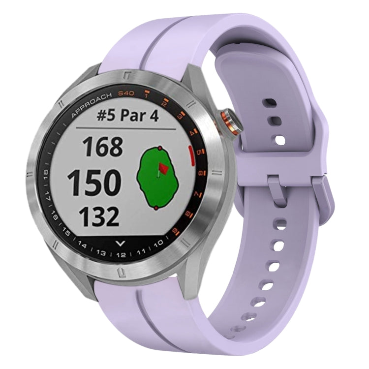 For Garmin Approach S40 20mm Loop Silicone Watch Band