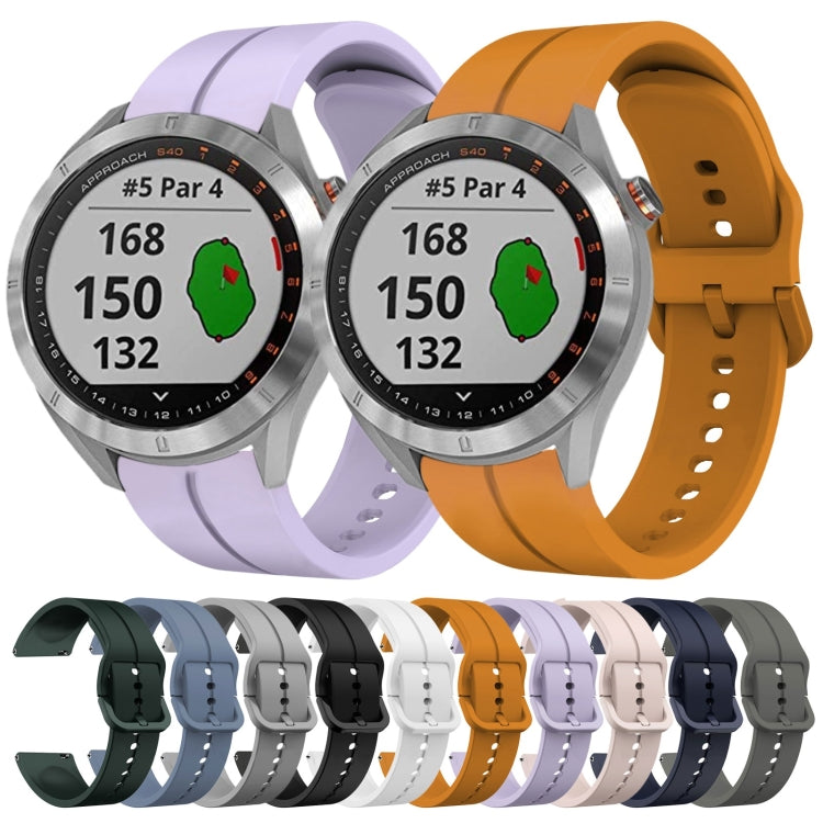 For Garmin Approach S40 20mm Loop Silicone Watch Band