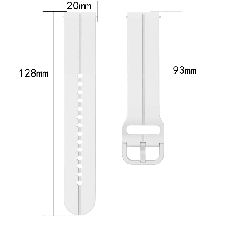 For Garmin Approach S40 20mm Loop Silicone Watch Band