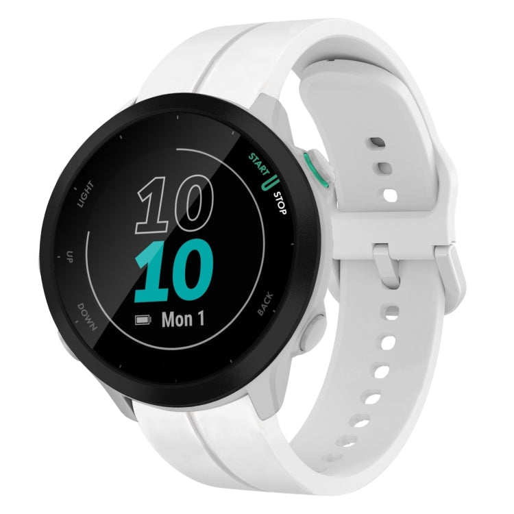 For Garmin Forerunner 55 20mm Loop Silicone Watch Band