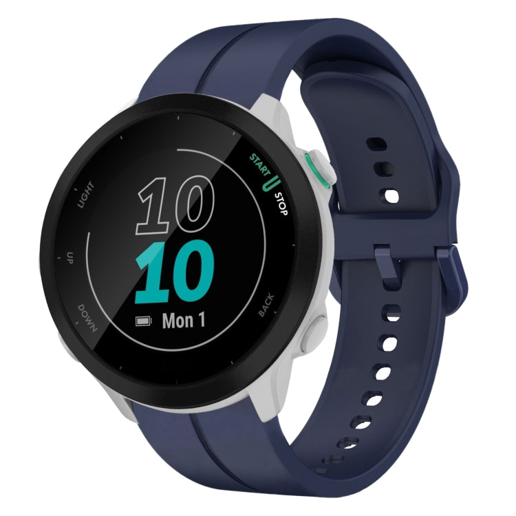 For Garmin Forerunner 55 20mm Loop Silicone Watch Band