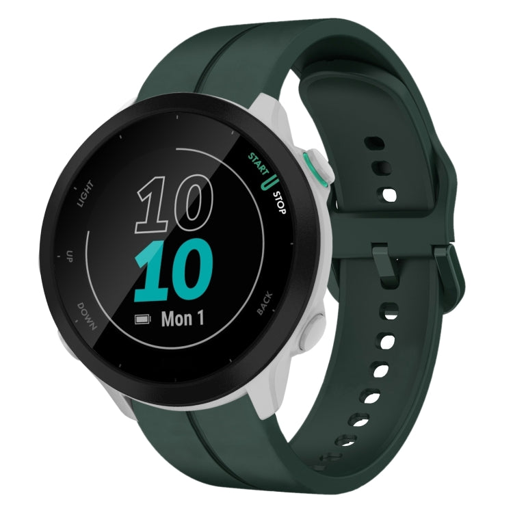 For Garmin Forerunner 55 20mm Loop Silicone Watch Band