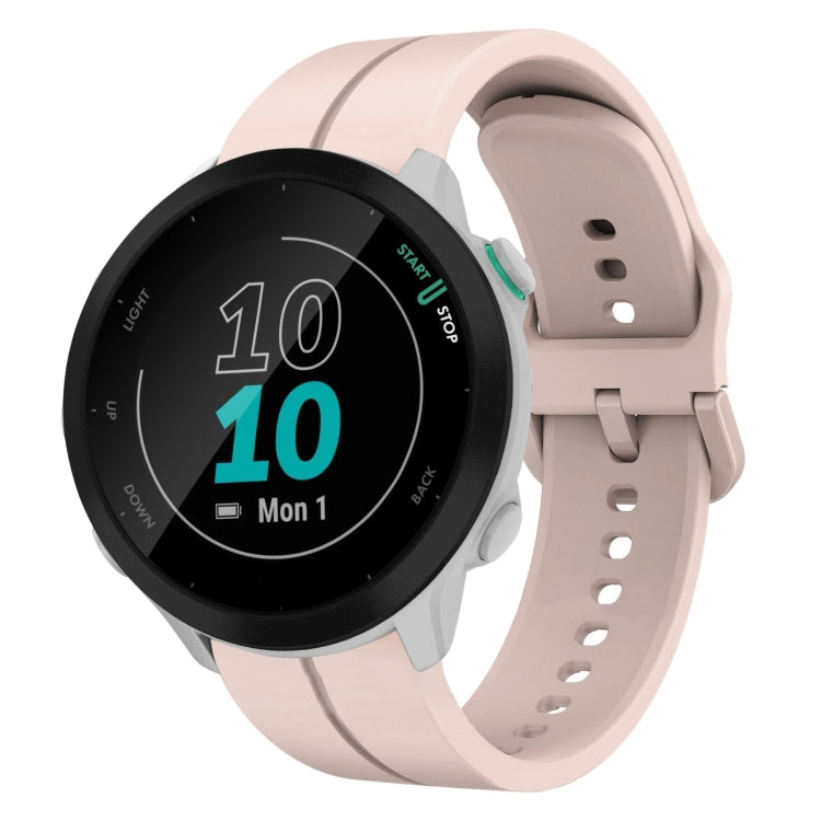 For Garmin Forerunner 55 20mm Loop Silicone Watch Band
