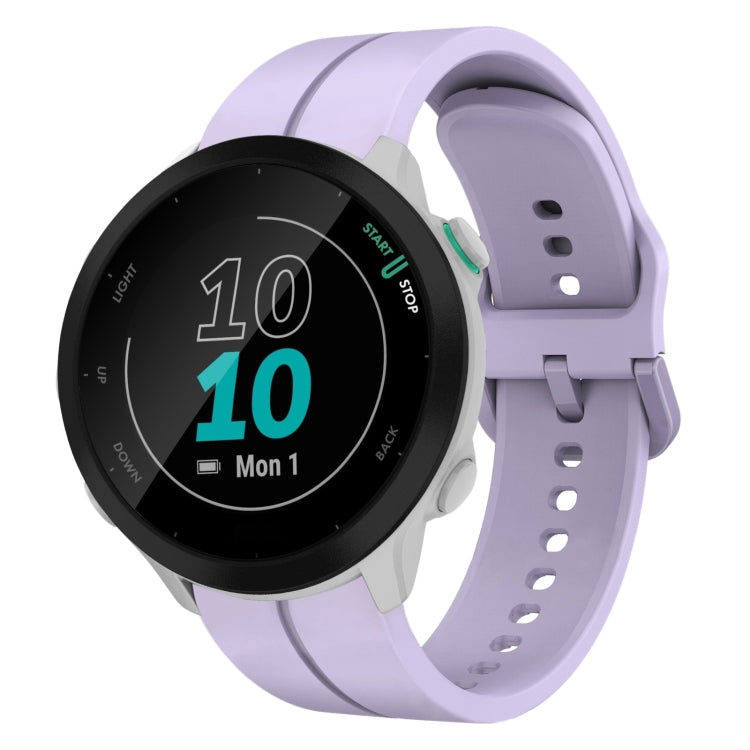 For Garmin Forerunner 55 20mm Loop Silicone Watch Band