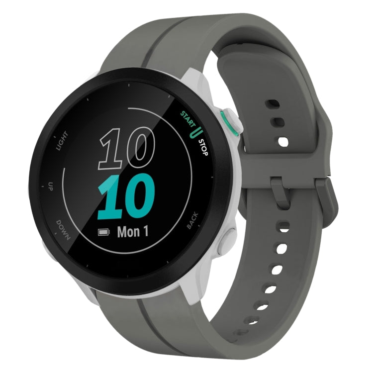 For Garmin Forerunner 55 20mm Loop Silicone Watch Band