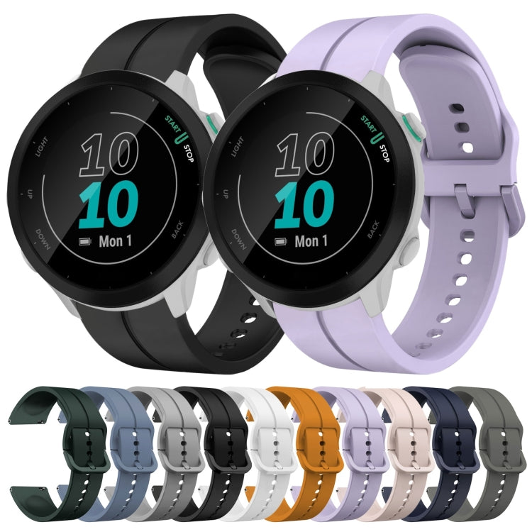 For Garmin Forerunner 55 20mm Loop Silicone Watch Band