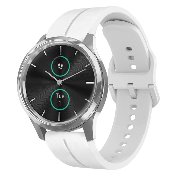 For Garminmove Luxe 20mm Loop Silicone Watch Band