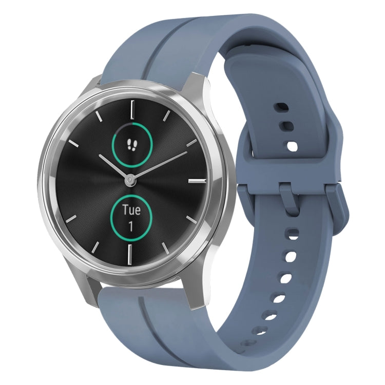 For Garminmove Luxe 20mm Loop Silicone Watch Band