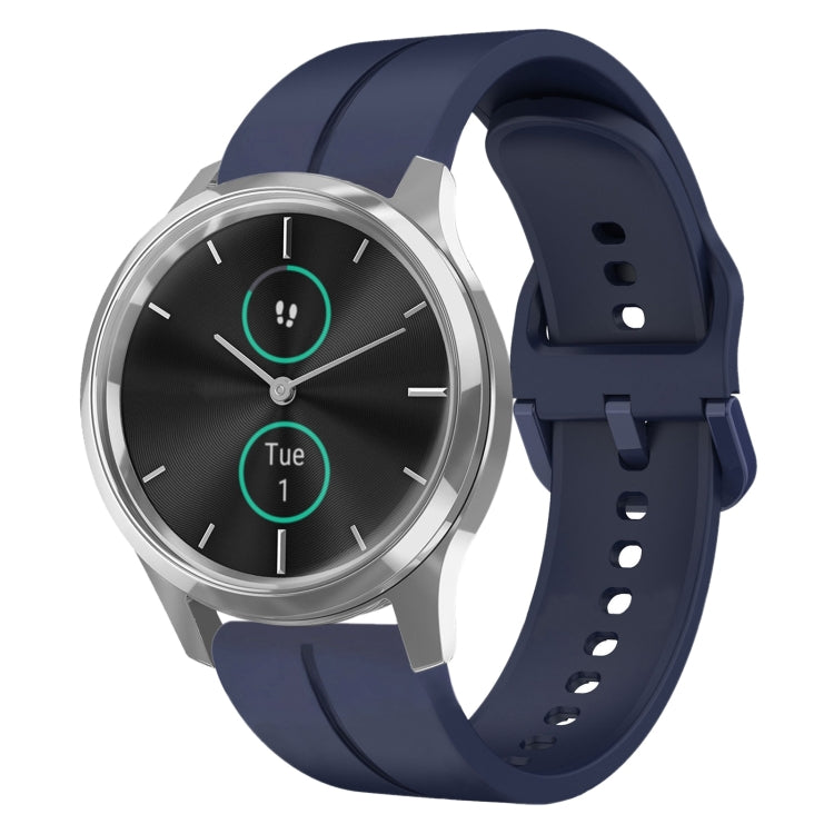 For Garminmove Luxe 20mm Loop Silicone Watch Band