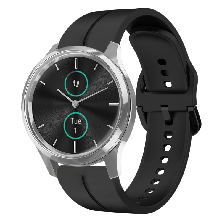 For Garminmove Luxe 20mm Loop Silicone Watch Band