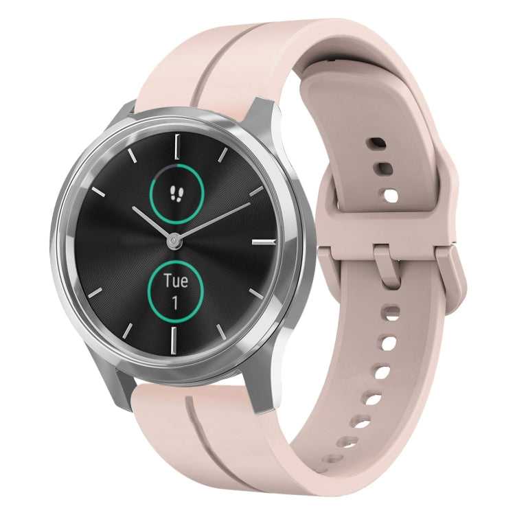 For Garminmove Luxe 20mm Loop Silicone Watch Band