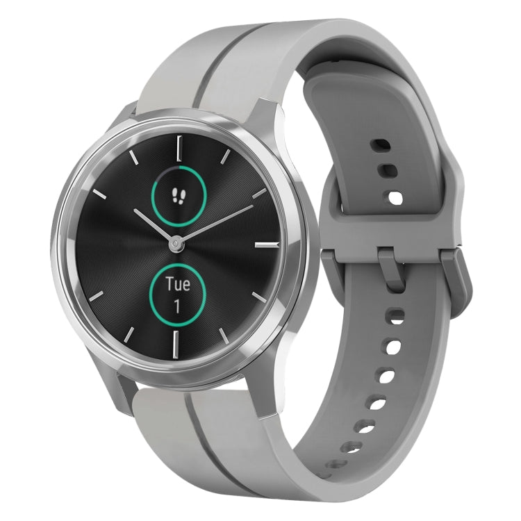 For Garminmove Luxe 20mm Loop Silicone Watch Band