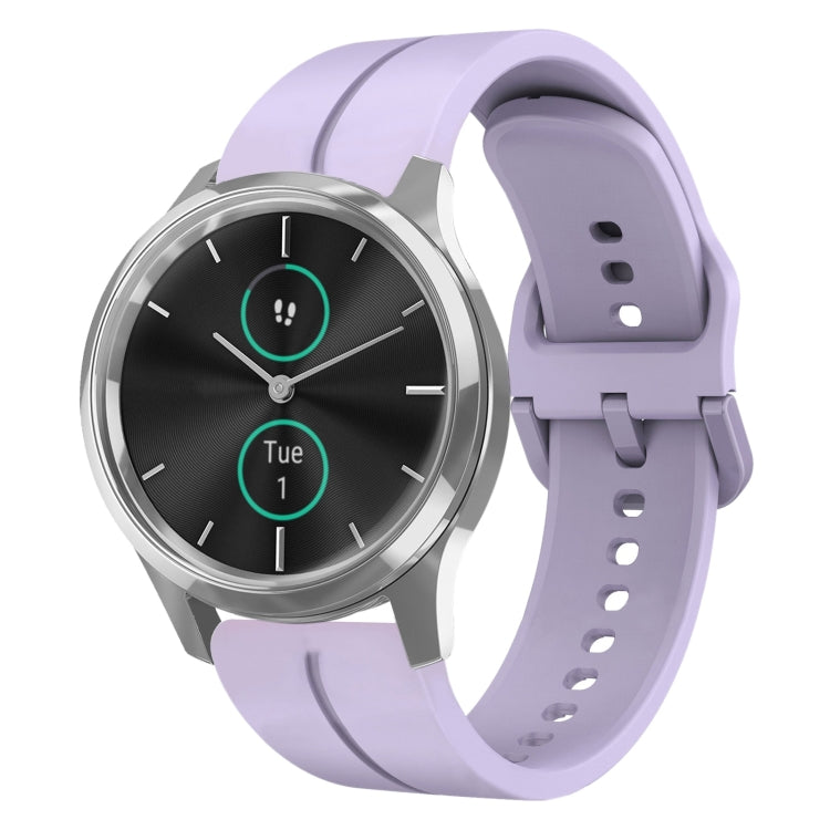 For Garminmove Luxe 20mm Loop Silicone Watch Band