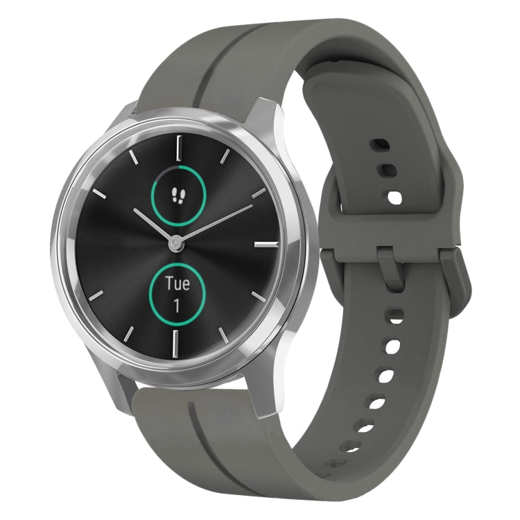 For Garminmove Luxe 20mm Loop Silicone Watch Band