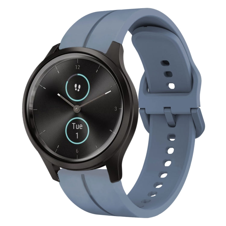 For Garminmove Style 20mm Loop Silicone Watch Band