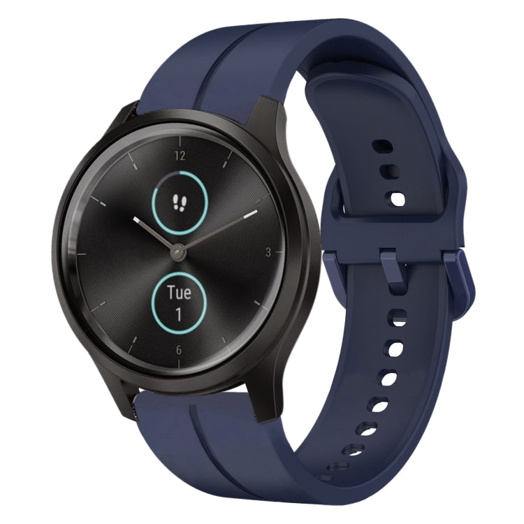 For Garminmove Style 20mm Loop Silicone Watch Band